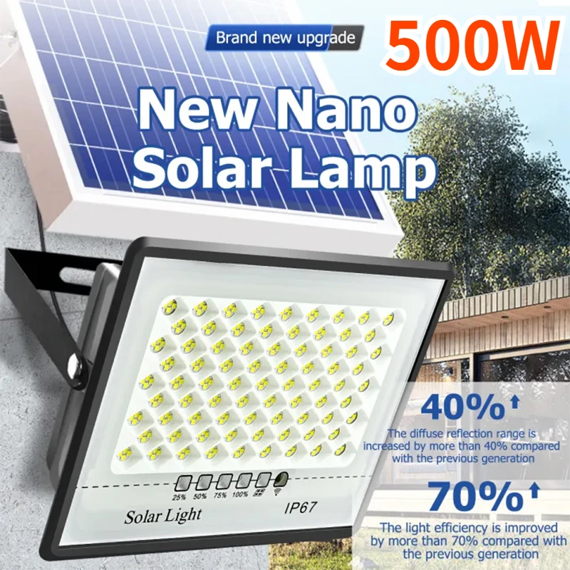 Waterproof Junction Box Solar - 500W Solar Lights Outdoor Garden LED