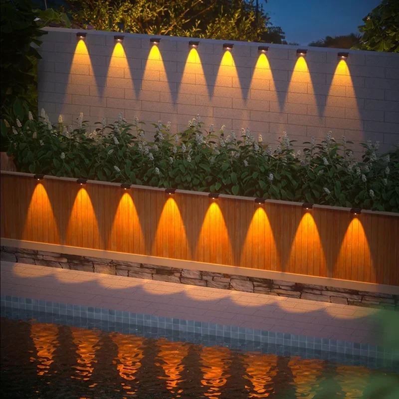 1/2/4PCS  Solar Wall Light Out - Waterproof Junction Box Solar ulasan dan harga