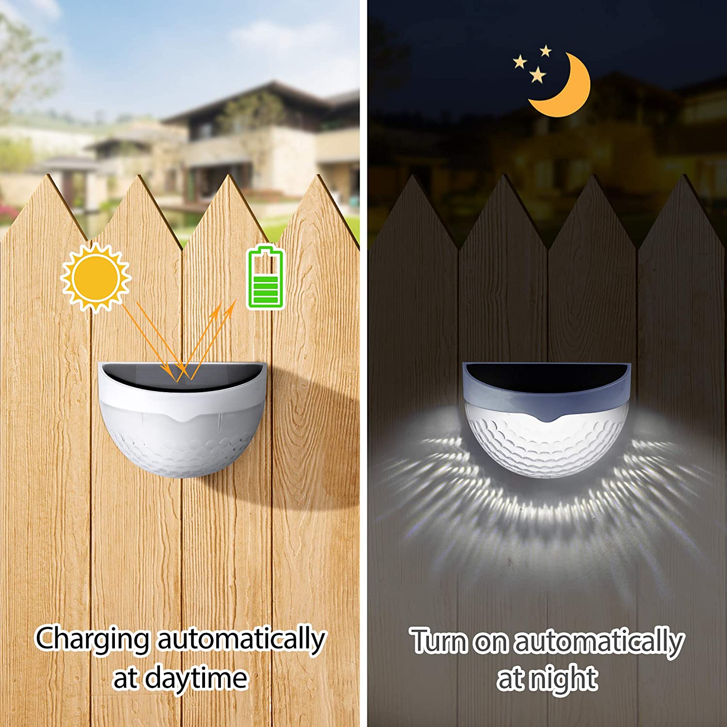 LED Solar Light Outdoor Wall L - Waterproof Junction Box Solar ulasan dan harga