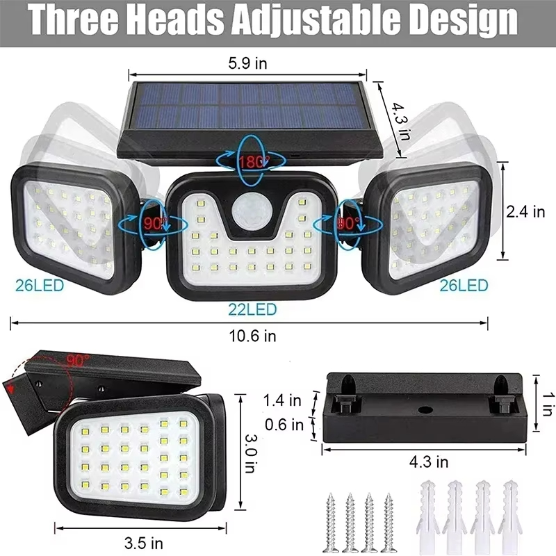 Led Solar Light Outdoor Motion - Waterproof Junction Box Solar ulasan dan harga