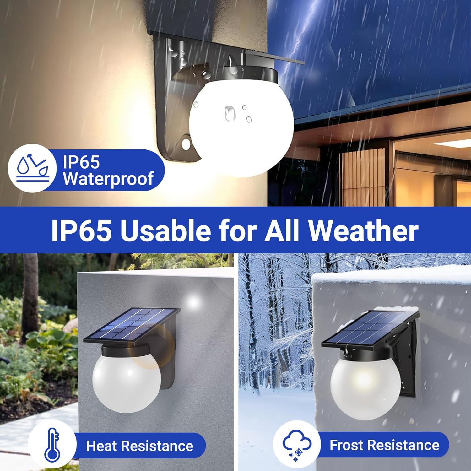 Solar Sphere Wall Lights Outdo - Waterproof Junction Box Solar ulasan dan harga