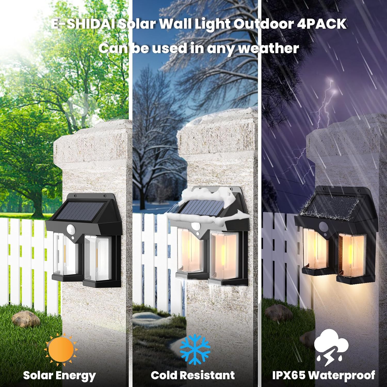 Solar Powered Wall Light Vinta - Waterproof Junction Box Solar ulasan dan harga