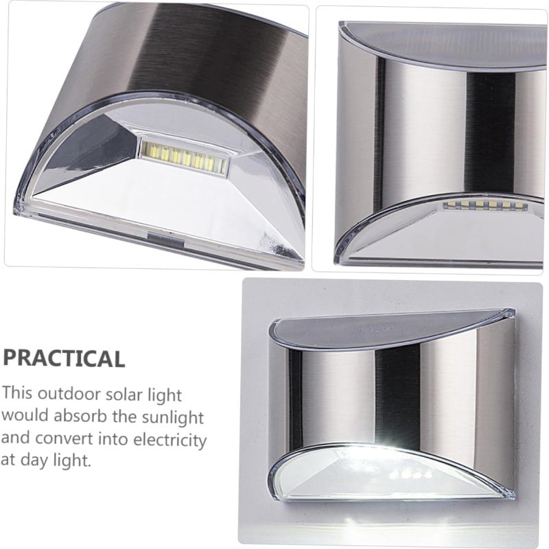2Pcs Solar Garden Light Stainl - Waterproof Junction Box Solar ulasan dan harga