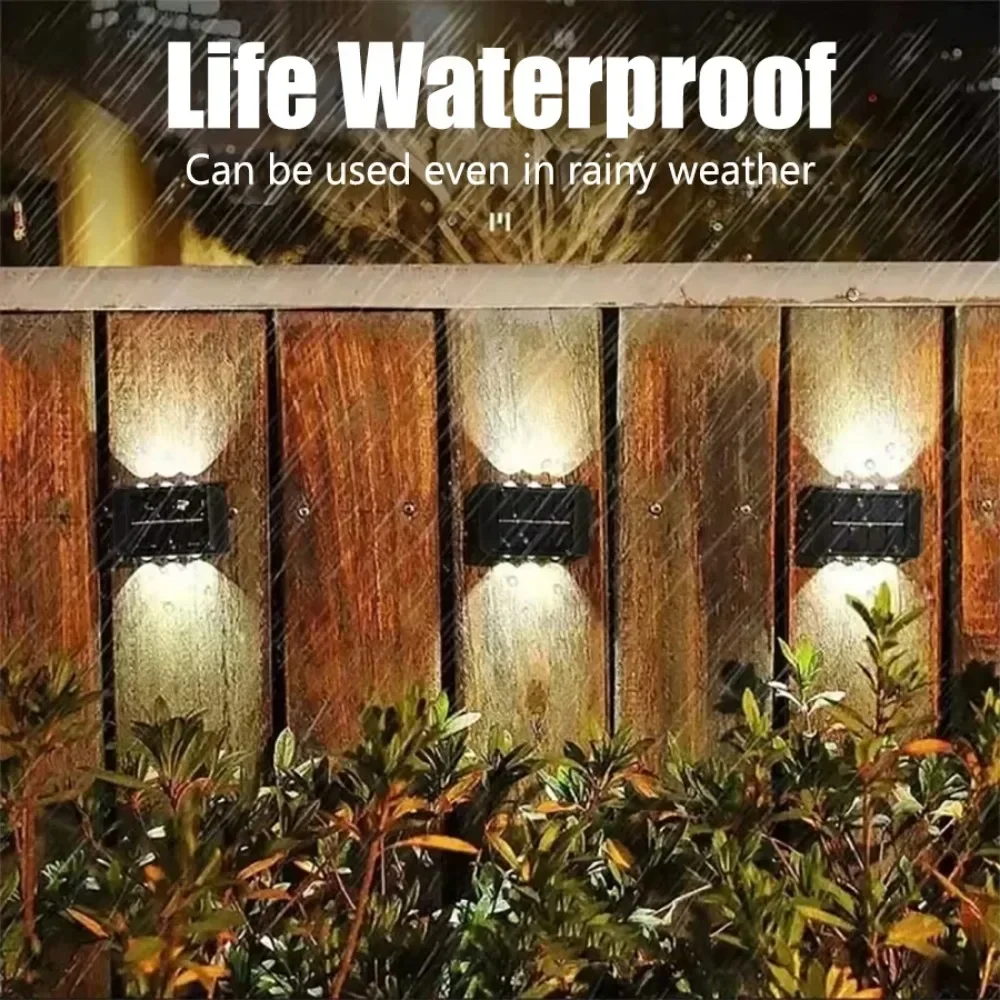 4/6/8 LED Solar Outdoor Light  - Waterproof Junction Box Solar ulasan dan harga