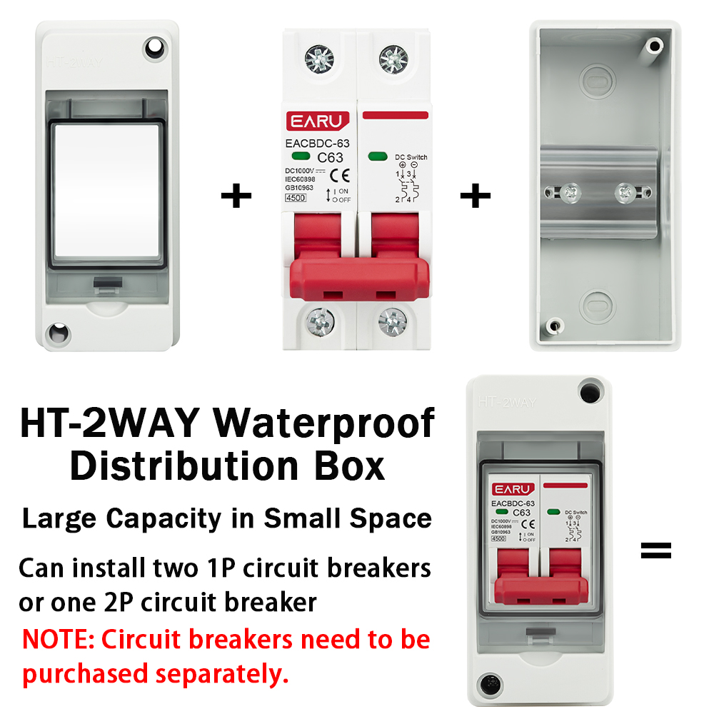 HT-2 IP65 Waterproof Distribut - Waterproof Junction Box Solar ulasan dan harga